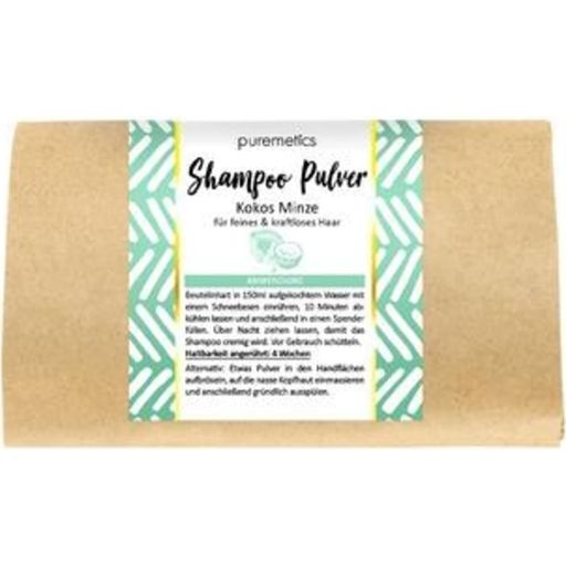 puremetics Shampoing en Poudre Coco Menthe - 50 g