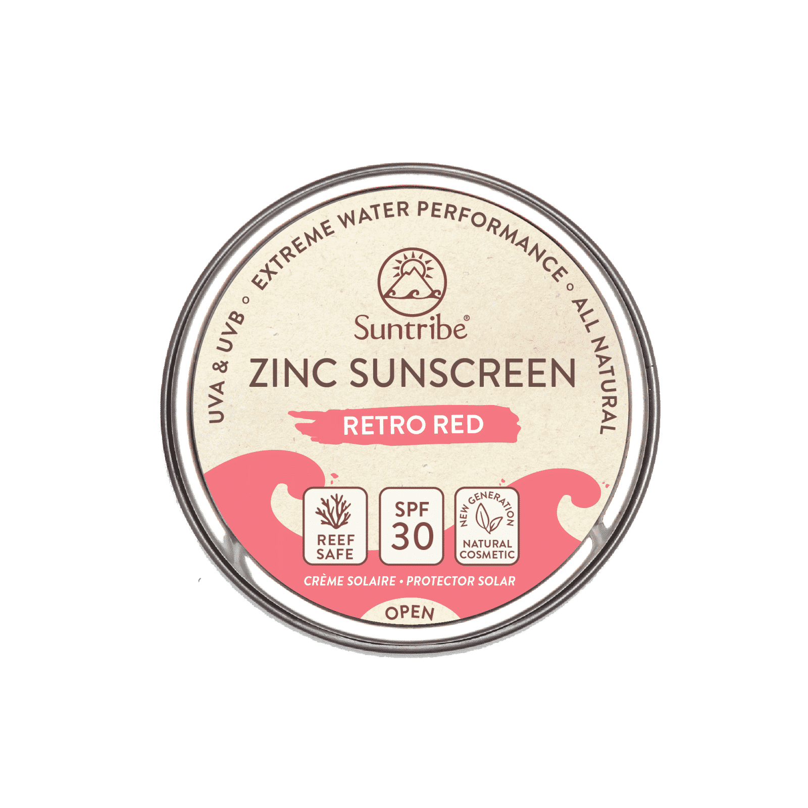 Zinc Sunscreen Face & Sport Retro Red SPF 30 - 15 g