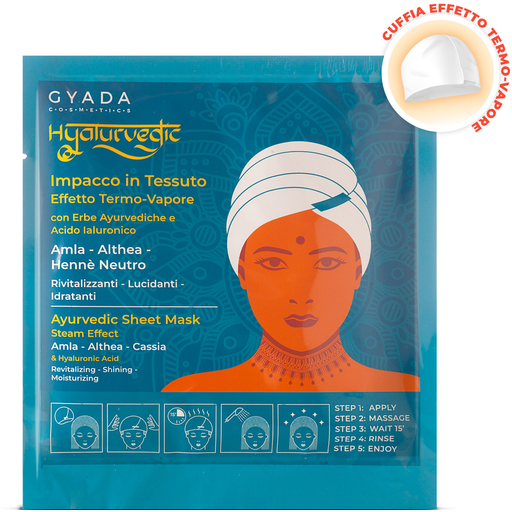 Masque Capillaire Revitalisant en Tissu "Hyalurvedic" - 60 ml