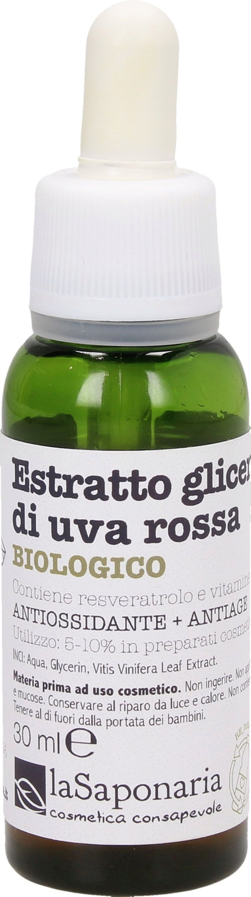 La Saponaria Estratto Glicerico Uva Rossa Bio - 30 ml