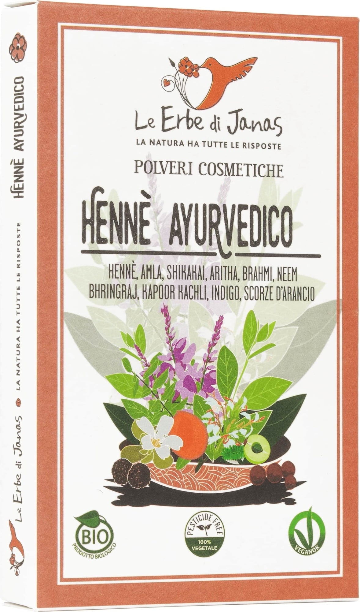 Le Erbe di Janas Ayurvedisches Henna - 100 g