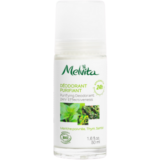 Melvita 24h Purifying Deodorant Roll-On - 50 ml