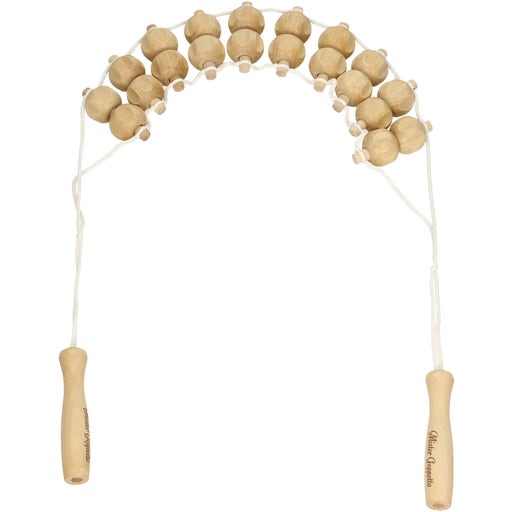 Mister Geppetto Lanière de Massage pour le Dos - Rouleaux sur 2 rangs - Striés