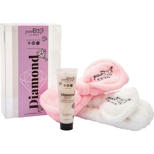 puroBIO cosmetics Geschenkset Diamond Face Mask + Hairband