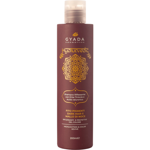 GYADA Cosmetics Hyalurvédský šampon na tmavé vlasy - 200 ml