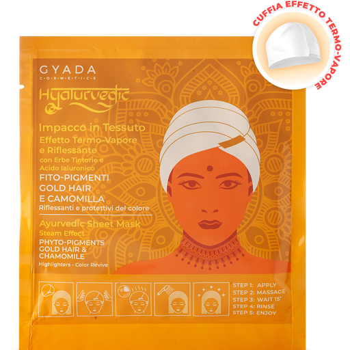 Gyada Cosmetics Hyalurvedic Gold Hair celulozna maska - 60 ml