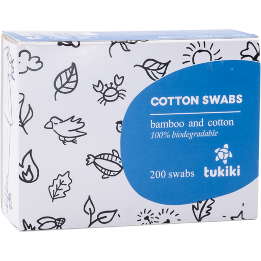 Tukiki Cotton Swabs - 200 darab