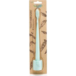 Natural Family CO. Organic Toothbrush & Stand - Rivermint