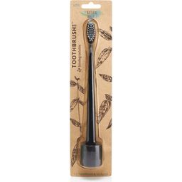Natural Family CO. Bio Toothbrush & Stand - Pirate Black