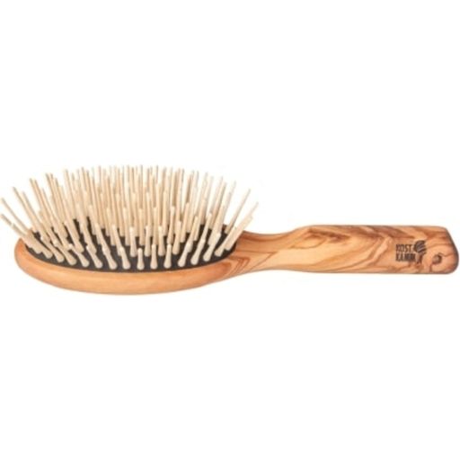 Kostkamm Olive Wood Brush For Long Hair, 9 Rows - 1 Pcs. 