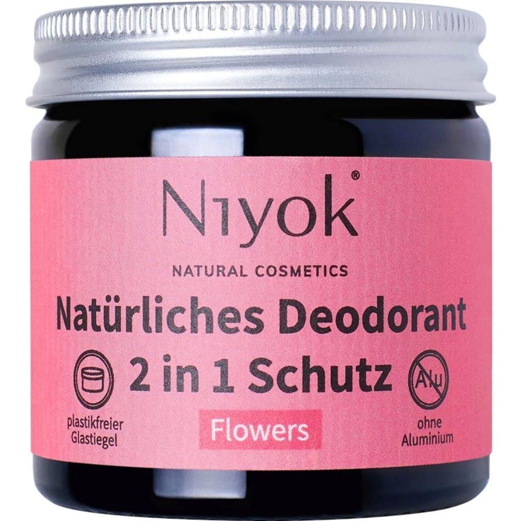 Niyok Flowers 2-in-1 Deodorant & Antitranspirant, 40 ml - Ecco