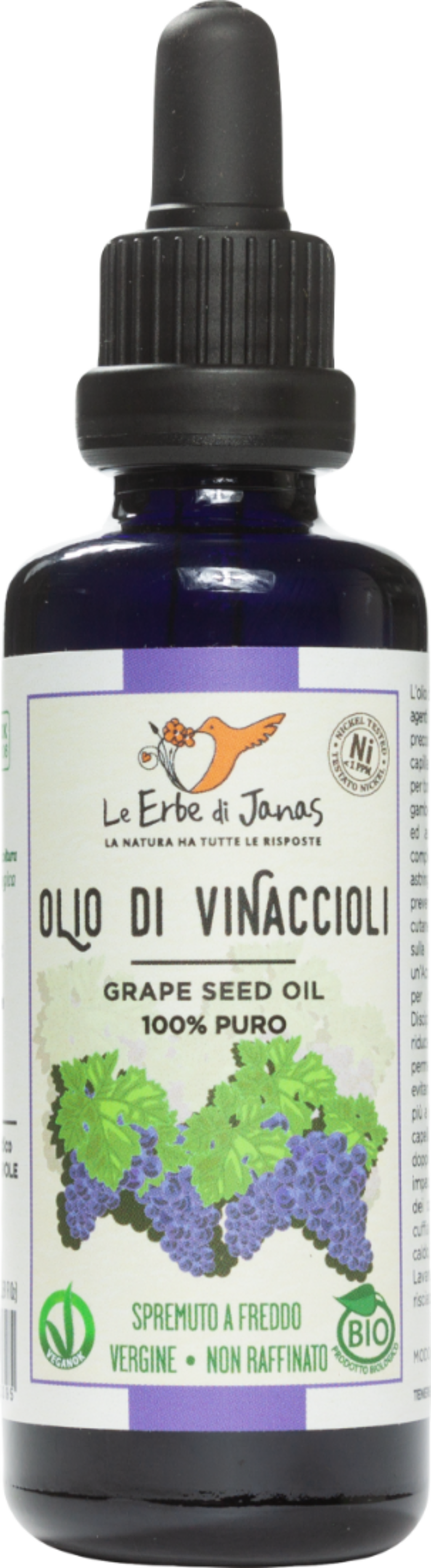Le Erbe di Janas Olje grozdnih pešk - 50 ml