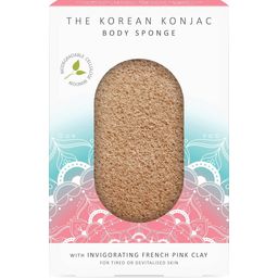 The Konjac Sponge Company The Mandala Pink Clay testszivacs