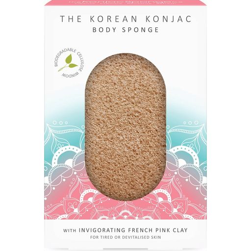 The Konjac Sponge Company The Mandala Pink Clay testszivacs - 1 db
