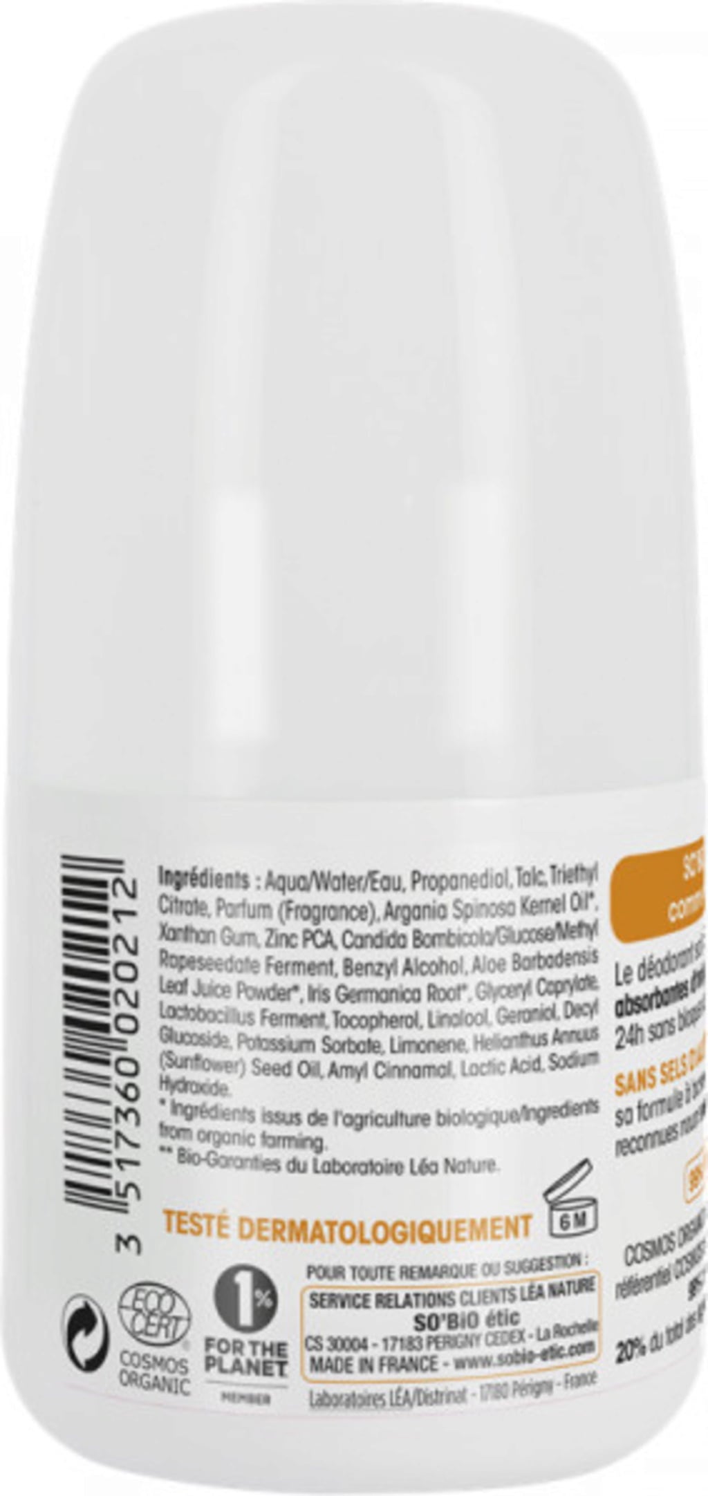 LÉA NATURE SO BiO étic Bio argánolaj golyós dezodor - 50 ml