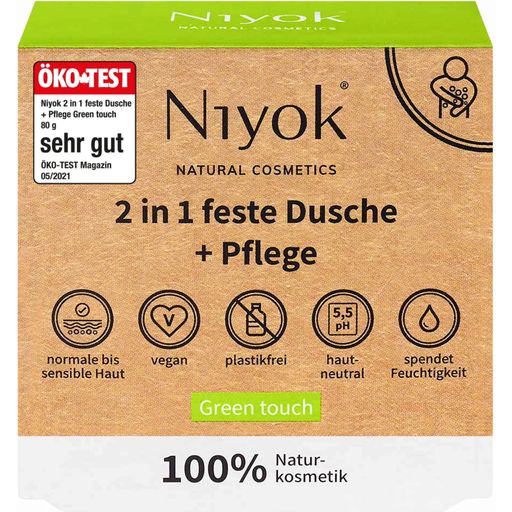 Niyok Soin-Douche Solide 2en1 - Green Touch