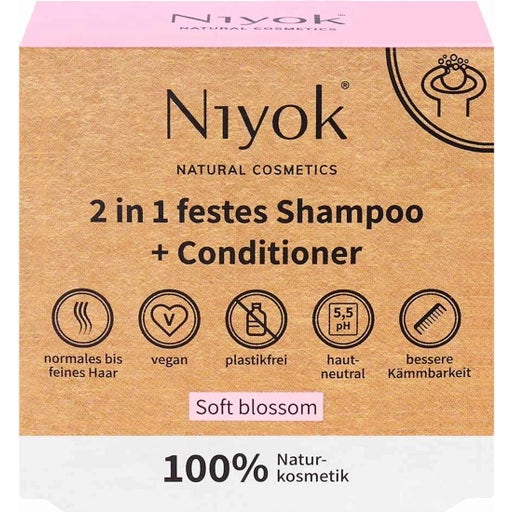 Niyok Shampoo & Balsamo in Formato Solido - Soft Blossom