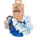 GLOV Set Scrunchies - Satine Blue