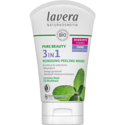 Pure Beauty 3in1 Reiniger - Peeling - Masker - 125 ml