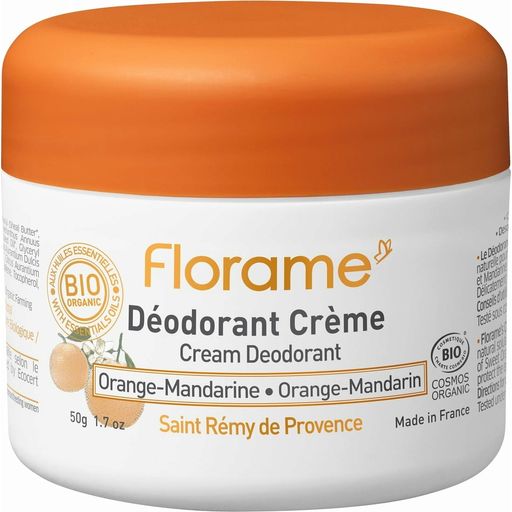 Crème Deodorant met Sinaasappel-Mandarijn - 50 g