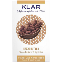 KLAR Savon Mains & Corps au Beurre de Cacao - 100 g