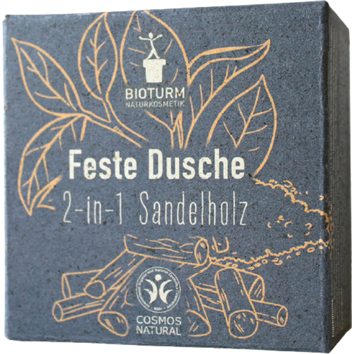 Bioturm 2in1 Feste Dusche & Shampoo Sandelholz - 100 g