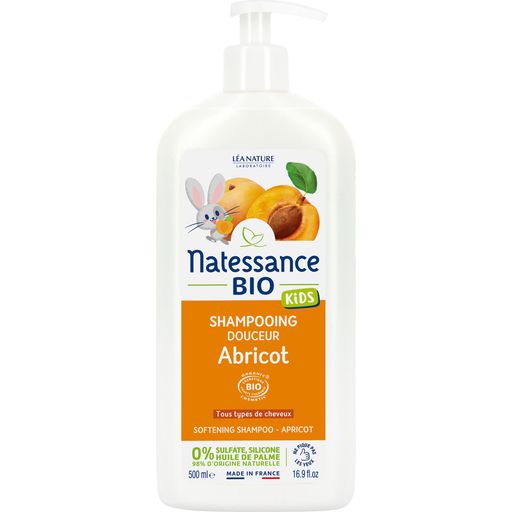 Natessance Kids-shampoo aprikoosi - 500 ml