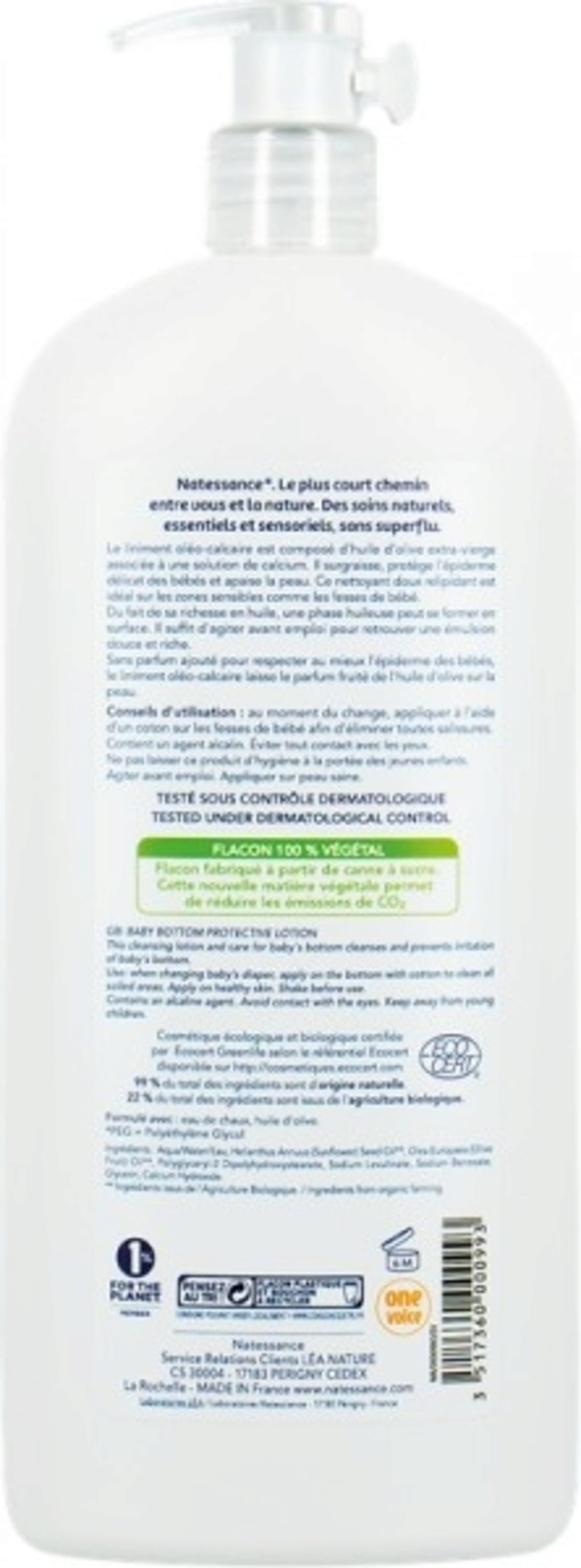 Natessance Baby Cleansing Lotion - 1 l