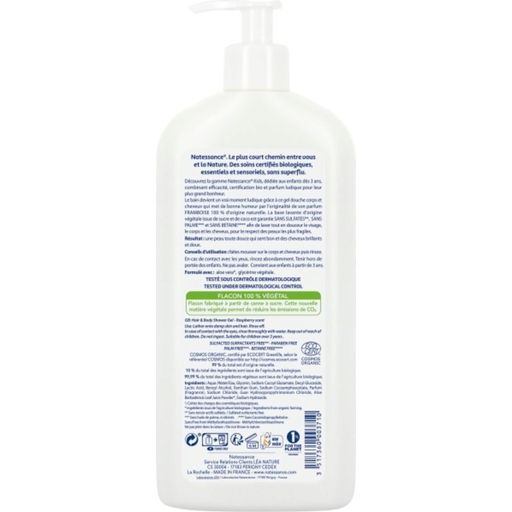 Detský šampón a sprchovací gél 2v1 s malinou - 500 ml