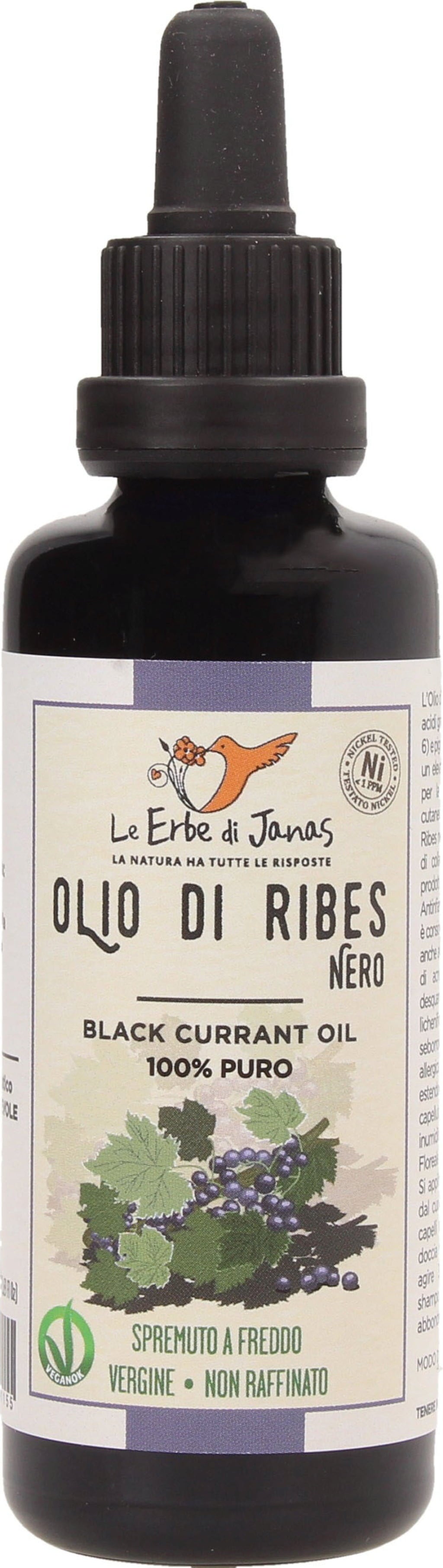 Le Erbe di Janas Huile de Pépins de Cassis - 50 ml