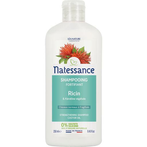 Natessance Jačajući šampon - ricinus i keratin - 500 ml