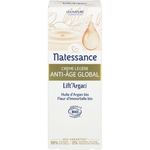 Natessance Crème Légère Anti-Âge Global Lift'Argan - 50 ml