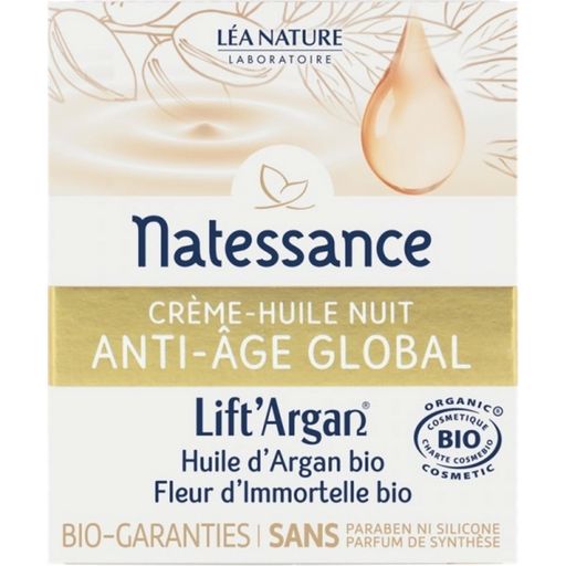 Natessance Lift'Argan Crema-Olio Notte Antietà - 50 ml