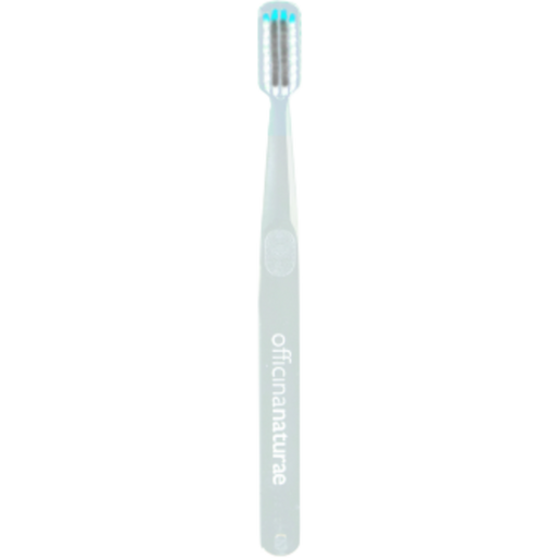 Sustainable Children's Toothbrush with Silver Bristles - Light Blue
