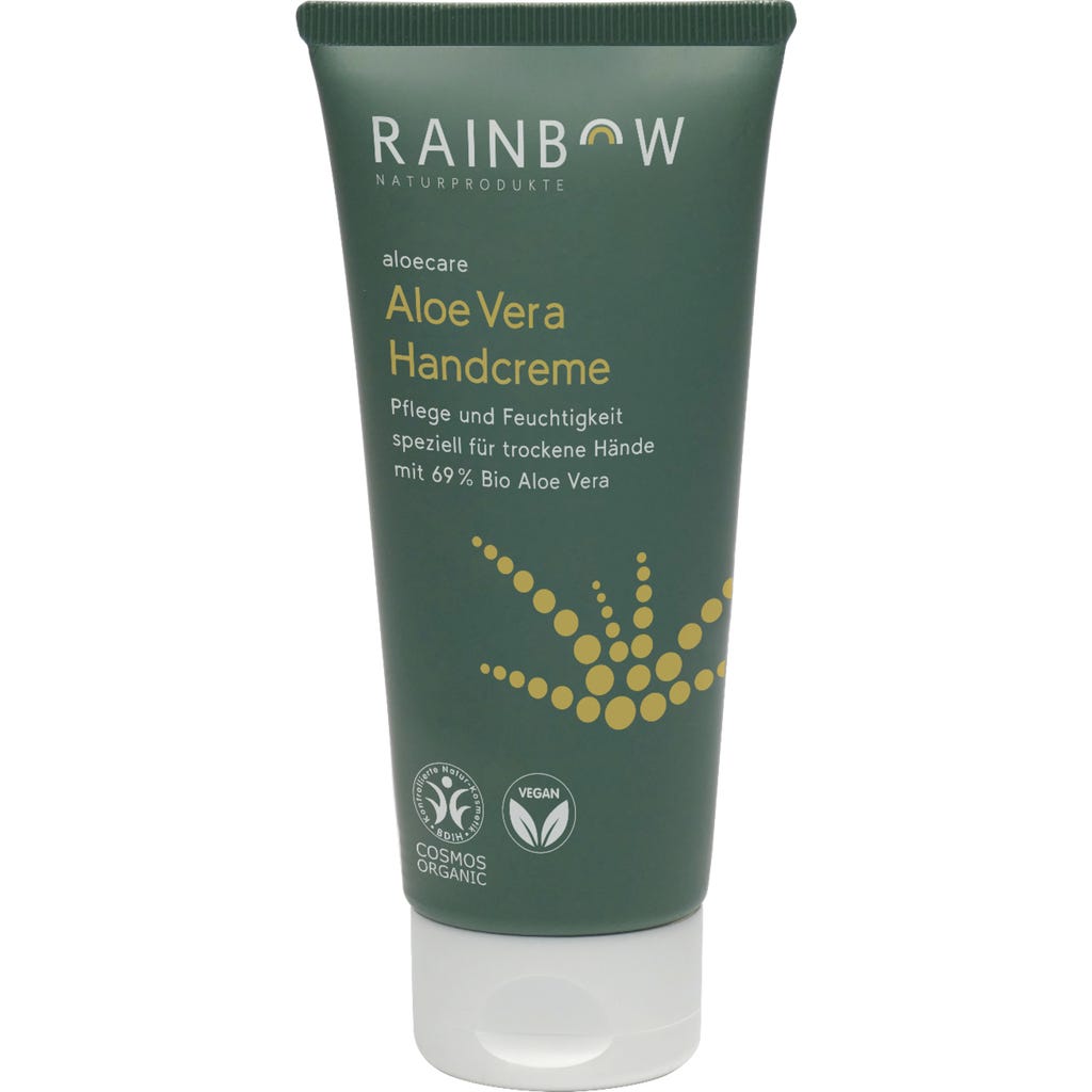 RAINBOW Naturprodukte aloecare Aloe Vera Handcreme, 100 ml - Ecco Verde  Online-Shop
