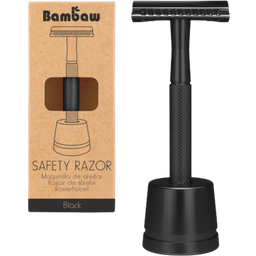 Bambaw Borotva borotvatartóval - Fekete