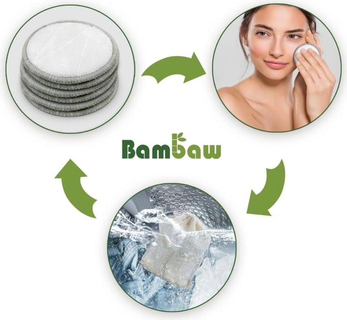 Bambaw Dischetti Struccanti Riutilizzabili