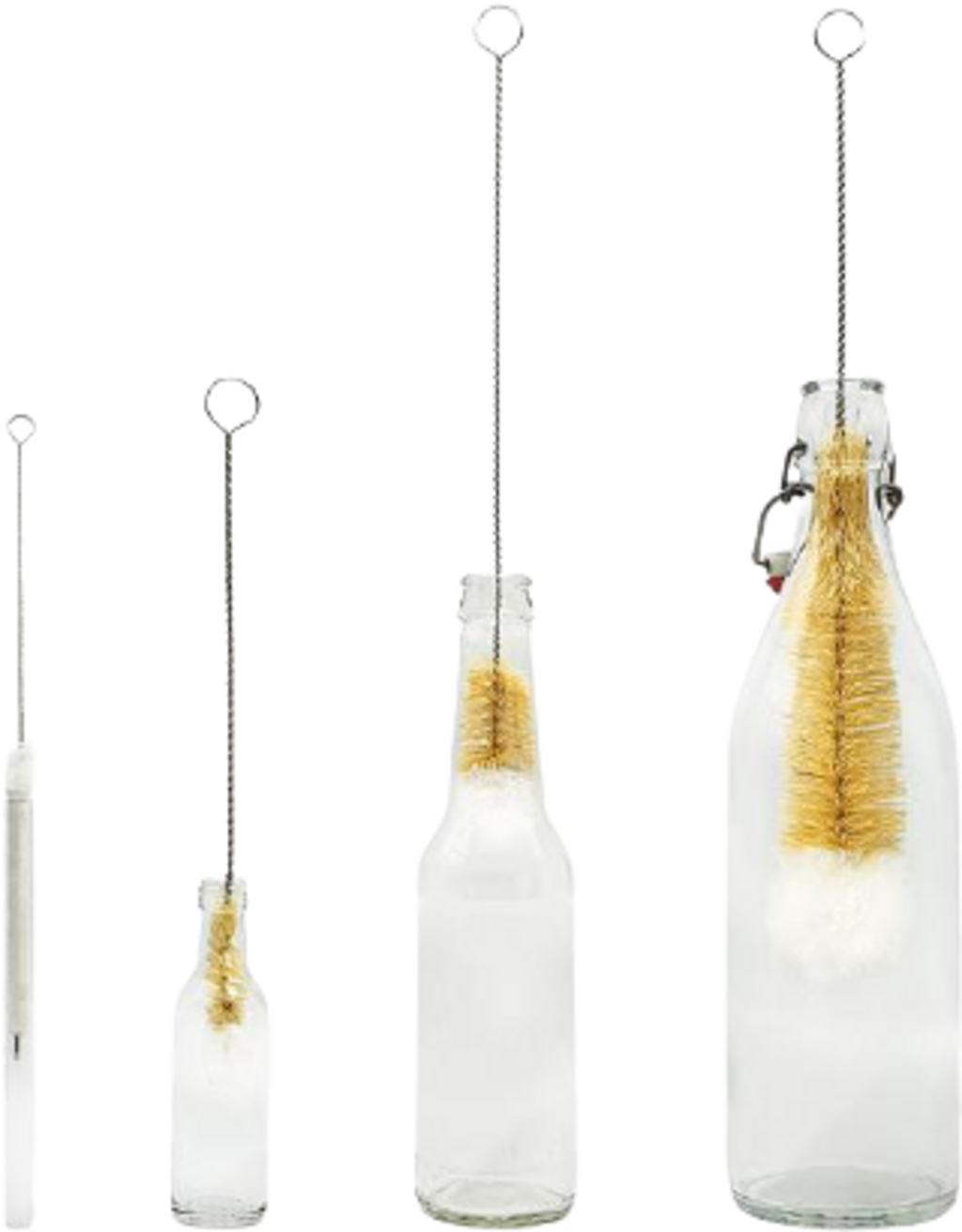 Bambaw Set di Spazzolini per Bottiglie - 4 pz.