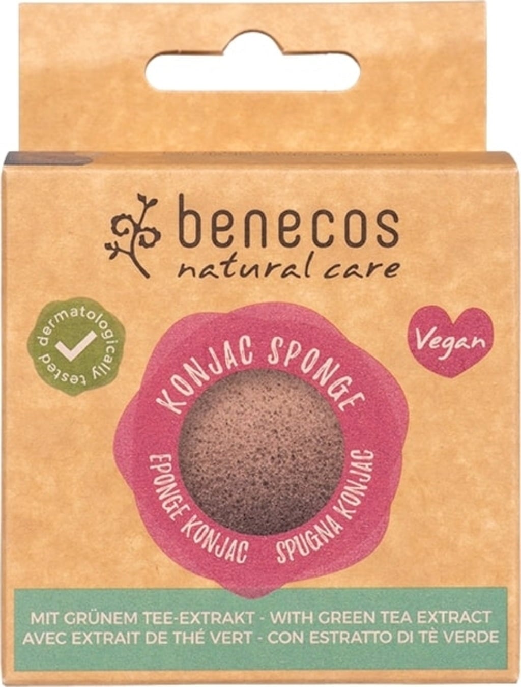 Natural Konjac Sponge, green Tea