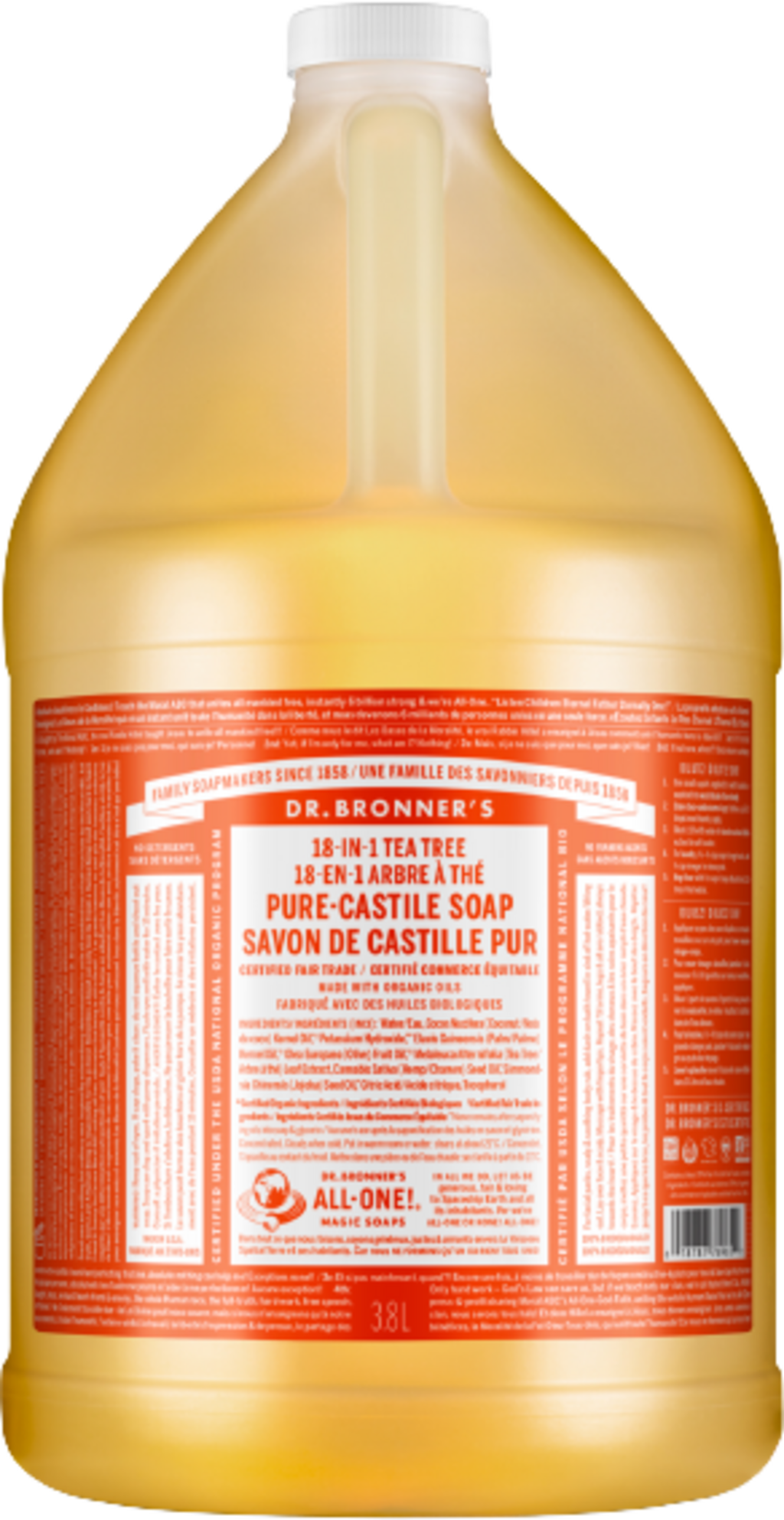Dr. Bronner's 18in1 Naturseife Teebaum - 3,80 l