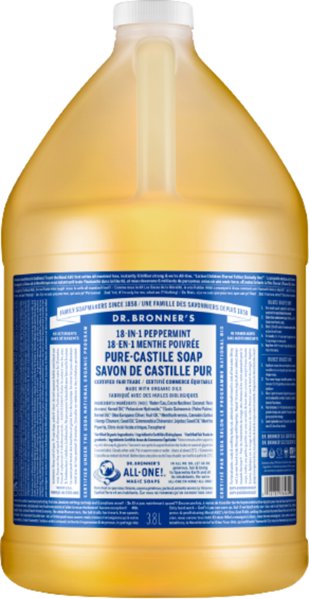 Dr. Bronner's 18in1 Naturseife Pfefferminze - 3,80 l