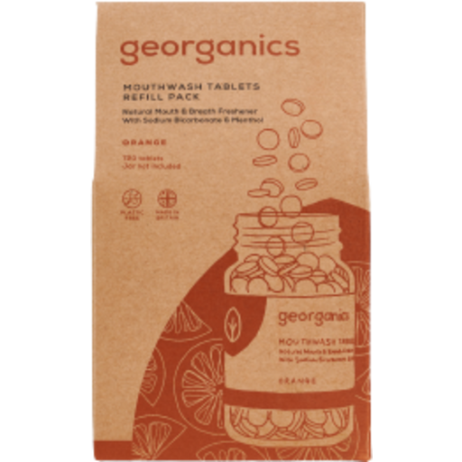 georganics Mouthwash Tablets Großpackung - Orange