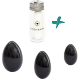 LUCID MOONS Yoni Egg Black Obsidian Set