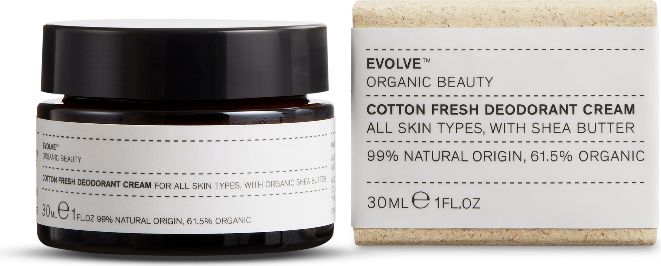 Evolve Organic Beauty Cotton Fresh Deodorant Cream - 30 ml