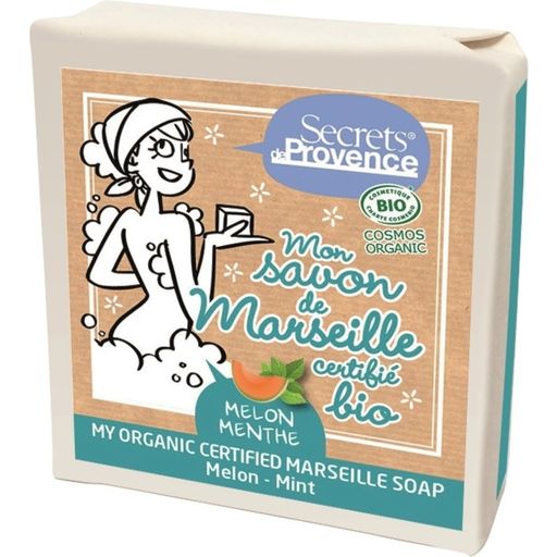 Secrets de Provence Melon & Mint Marseille Soap - 100 g