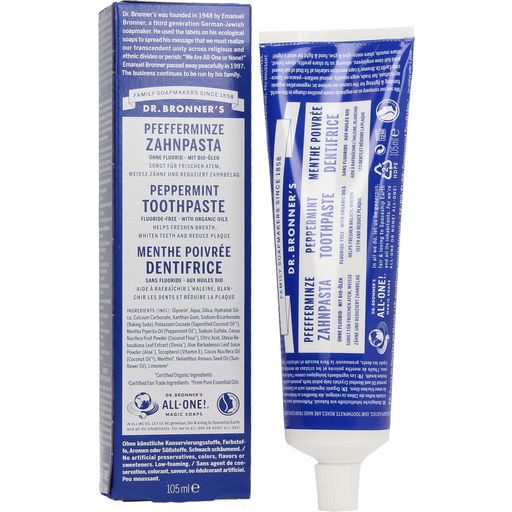 Dr. Bronner's Peppermint Toothpaste - 105 ml