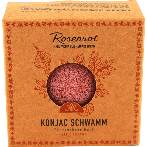 Rosenrot Konjac-sieni punaisella savella - 1 kpl