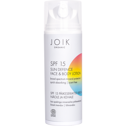 JOIK Organic Sun Defence Face & Body Lotion SPF 15 - 150 ml