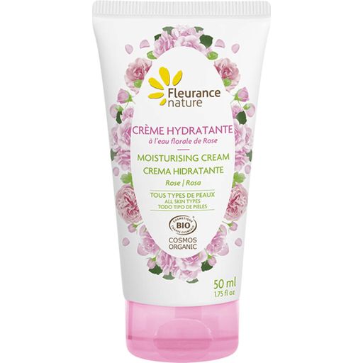Crème Hydratante Visage à l'Eau Florale de Rose - 50 ml