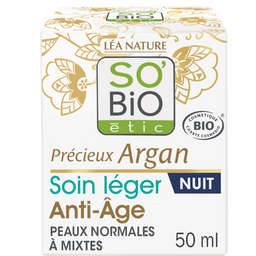 LÉA NATURE SO BiO étic Argan Light Anti-Aging Night Cream - 50 ml